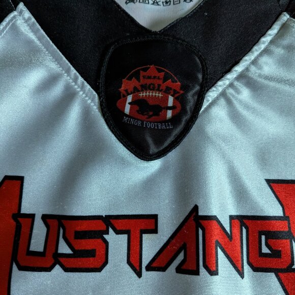 White Dazzle Mustang Football Jersey - Picture 4 of 6